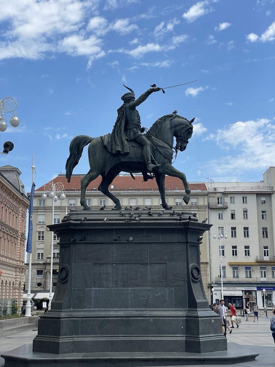 Ban Josip Jelačić Statue — Zagreb