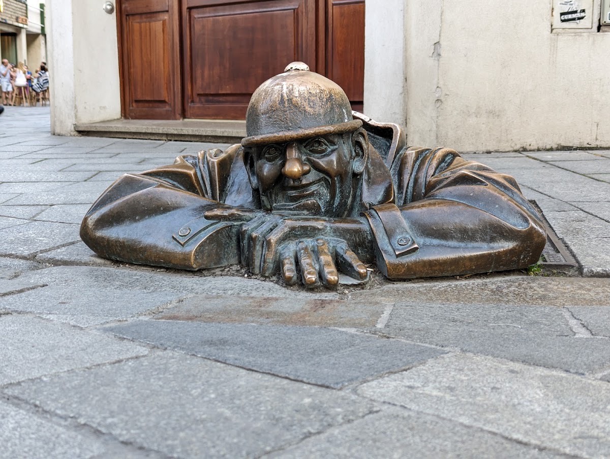 Čumil Statue — Bratislava