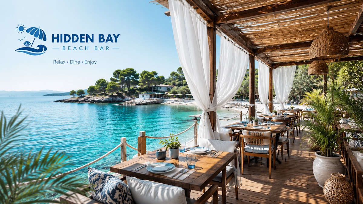 Hidden Bay Beach Bar — Ksamil