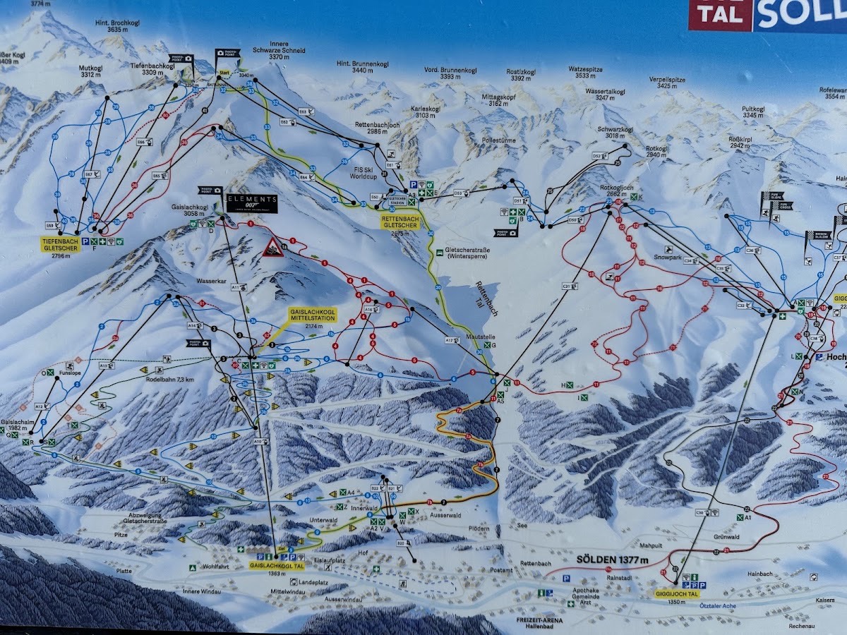 Sölden Gletscherskigebiet — Sölden